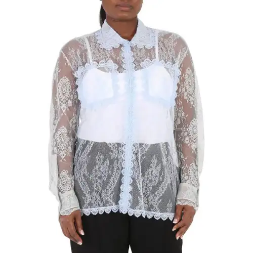 Burberry Shirt Women's Light Blue