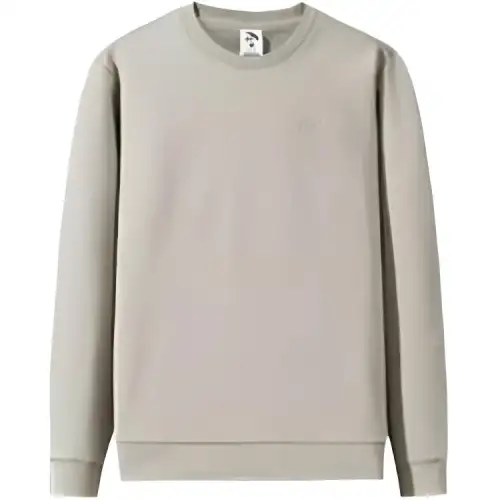ANTA Sweatshirts Men's Light Chestnut Gray Crew Neck Moderate