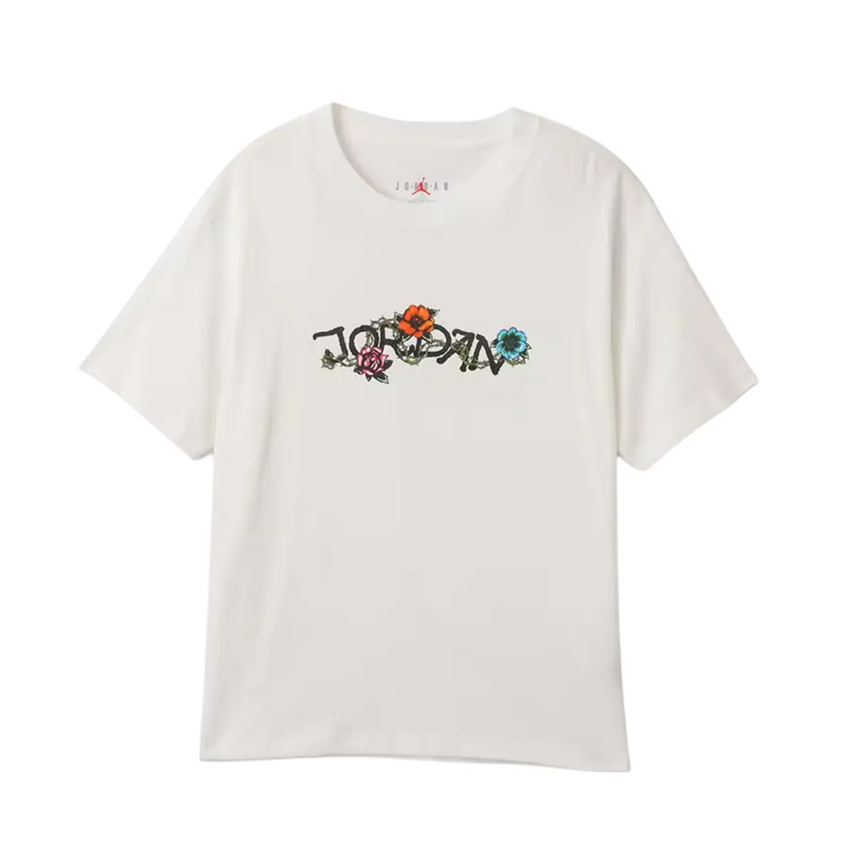 Jordan BRAND T-Shirts Women's White/Black Crew Neck Moderate Other
