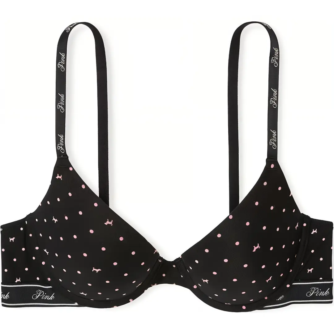 Victoria's Secret PINK Girlish Bra Women's Black