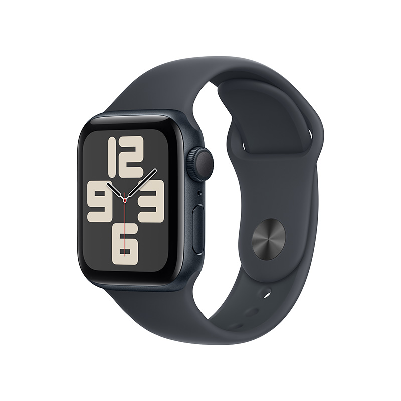 Apple Watch SE 2024 GPS Edition Aluminum Metal Watch Case, Sports Strap Smart Watches