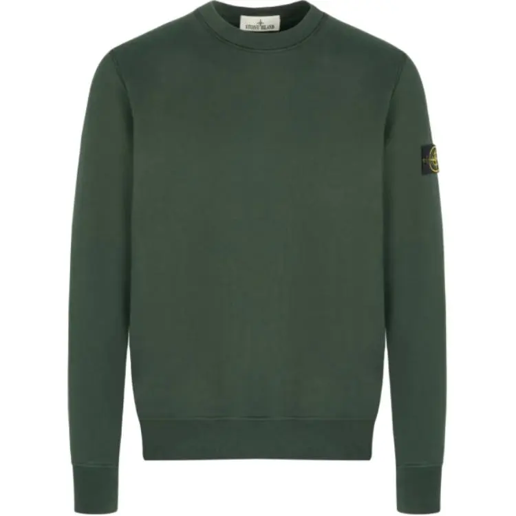 Stone Island logo-patch crew-neck sweatshirt