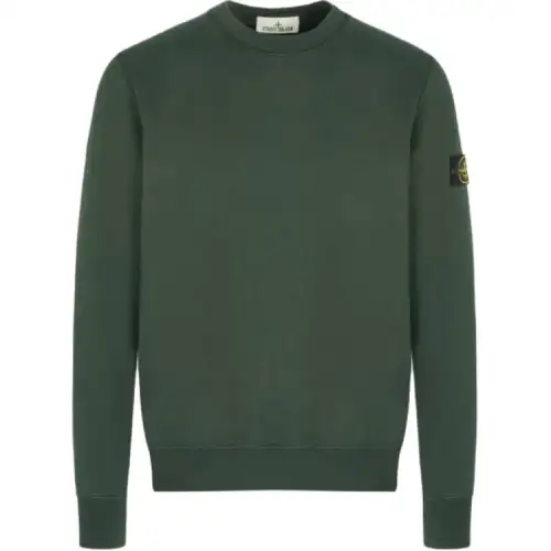 Stone Island logo-patch crew-neck sweatshirt