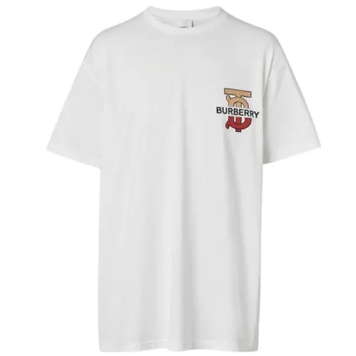 Burberry Monogram T Shirt Unisex White