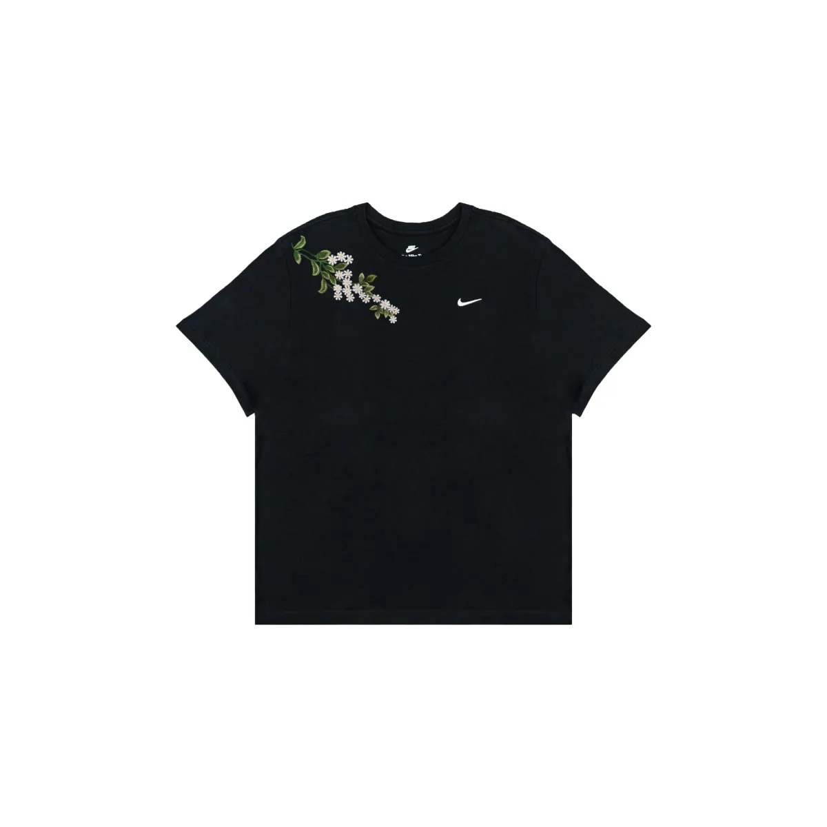 Nike Sportswear T-Shirts Men's Black Crew Neck Straight Fit