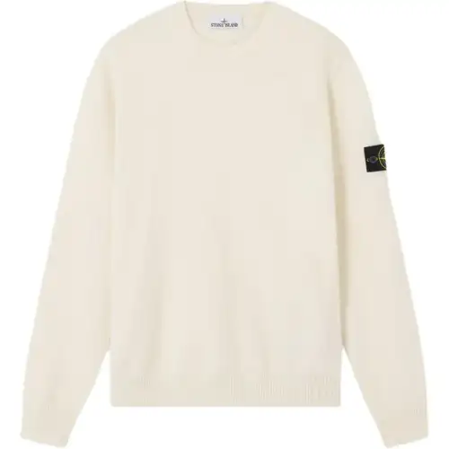 STONE ISLAND Logo Patch Crewneck Jumper