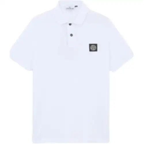 Stone Island piqué-weave polo shirt