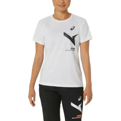 ASICS T Shirts Unisex White Crew Neck
