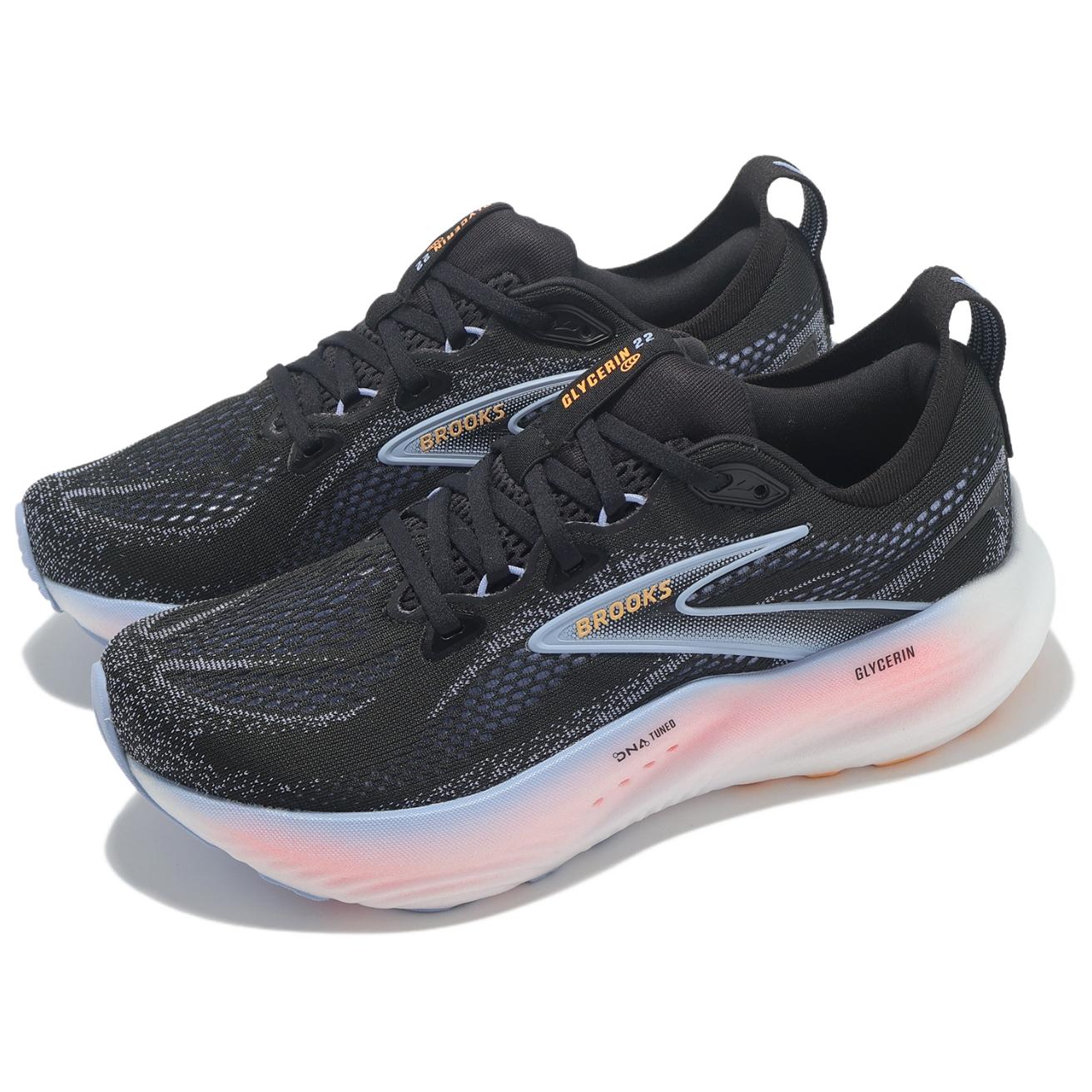 Brooks Glycerin 22 Low top Casual Running Shoes Women’s Black Purple