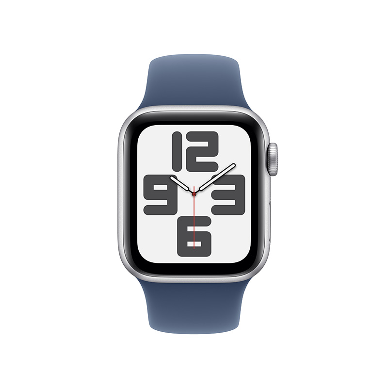 Apple Watch SE 2024 GPS Edition Aluminum Metal Watch Case, Sports Strap Smart Watches