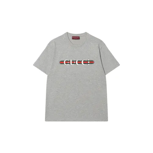 GUCCI Logo Printed Jersey T Shirt