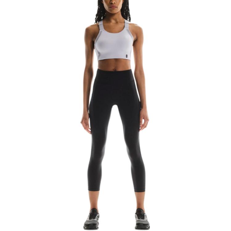 On logo-print performance leggings