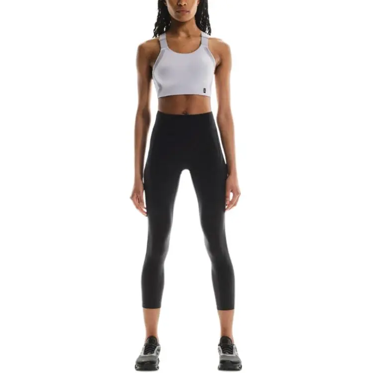 On logo-print performance leggings