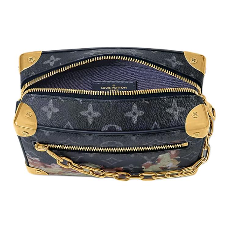 Мужская сумка Louis Vuitton Soft Trunk (темно-синяя) — фото 4