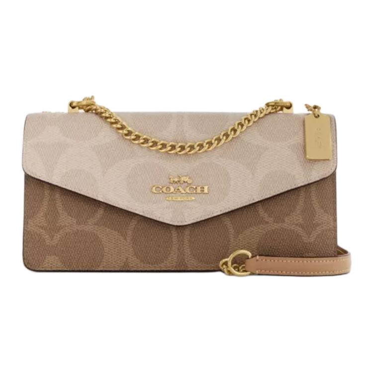 Женская сумка COACH Klare 26 (коричневая)
