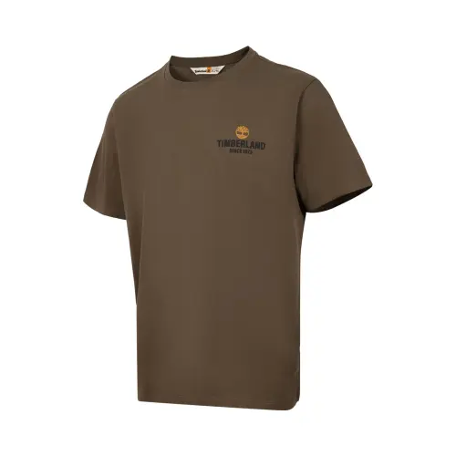 Timberland T Shirts Men's Umber Crew Neck Moderate Straight Fit