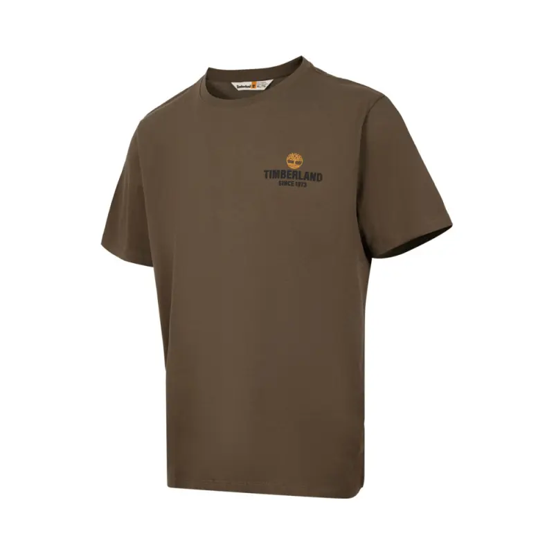 Timberland T Shirts Men's Umber Crew Neck Moderate Straight Fit