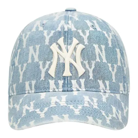 MLB Cotton, Distressed Denim Baseball Caps Unisex Blue