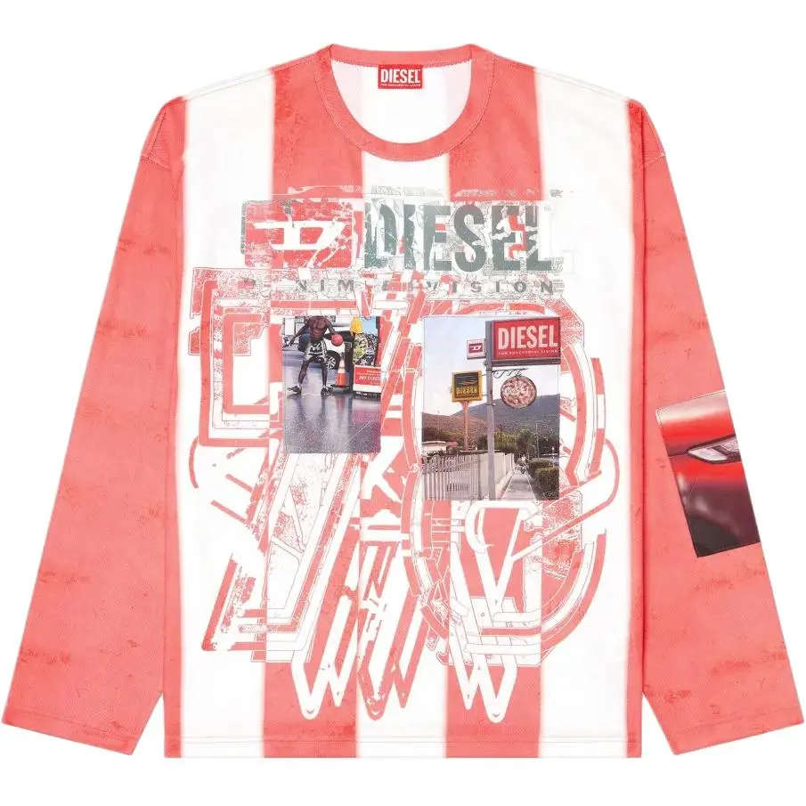 Diesel graphic-print long-sleeved T-shirt