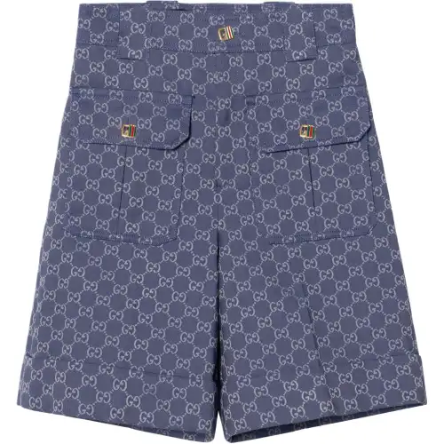GUCCI SS23 Denim Shorts Women's Blue