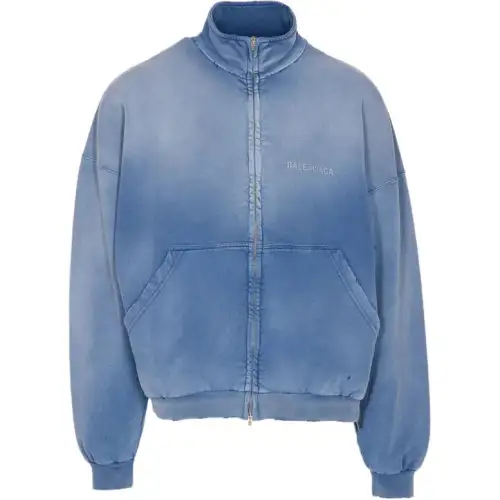 Balenciaga Distressed High Neck Jacket