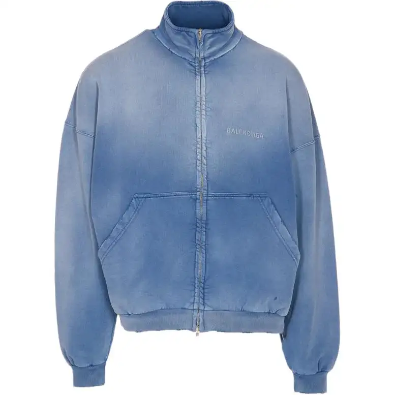 Balenciaga Distressed High Neck Jacket