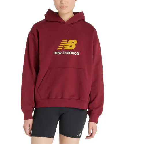 New Balance logo-print hoodie