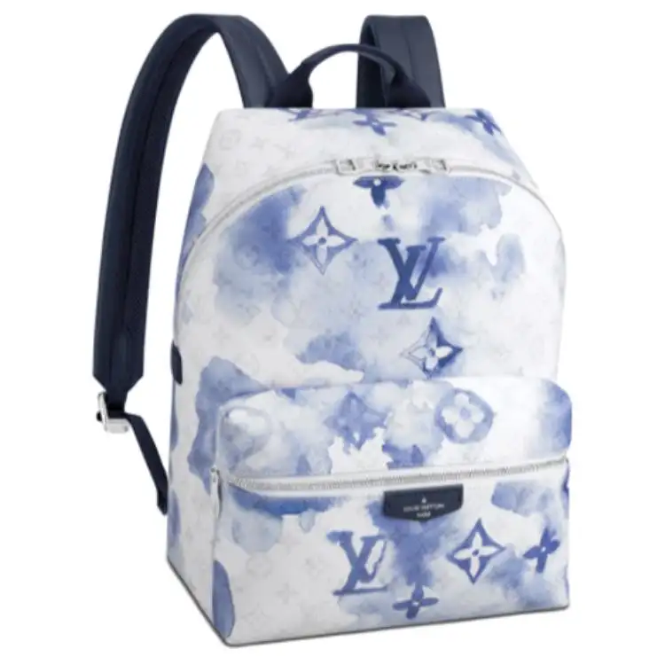 LOUIS VUITTON Discovery Backpack Pm Monogram Watercolor Blue