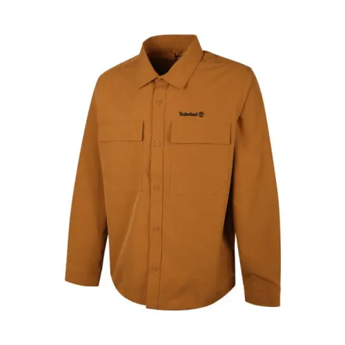 Timberland Shirts Men's Brown Lapel Moderate