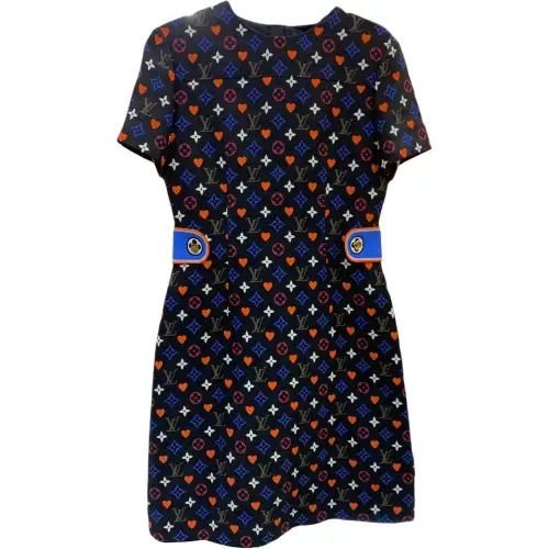 LOUIS VUITTON Short Sleeved Dress Women's