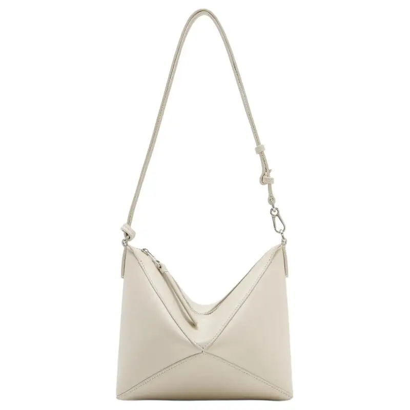 LOEWE Cow Leather Crossbody Handheld Shoulder Bag Women's White
