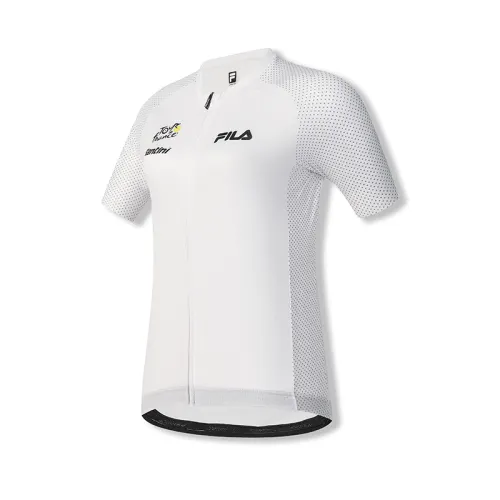 FILA CYCLING Clothing Women's Jade White WT Crew Neck Moderate