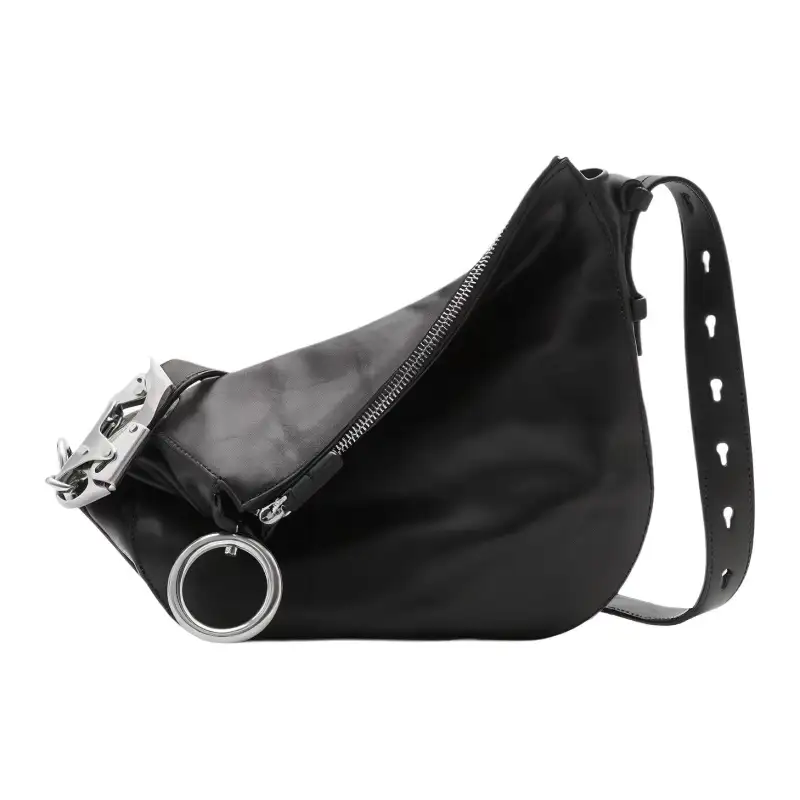 Burberry Calfskin Knight Bag, Crossbody Bag, Shoulder Bag Small Women's Black