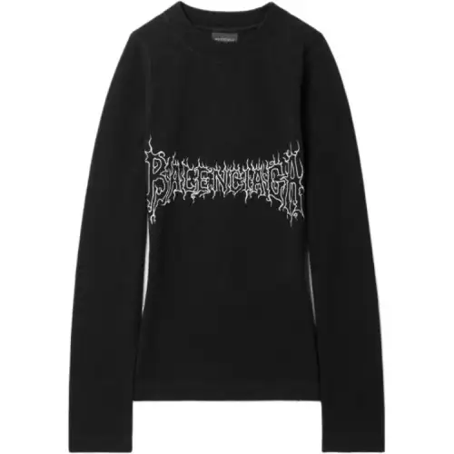 Balenciaga T Shirt Women's Black