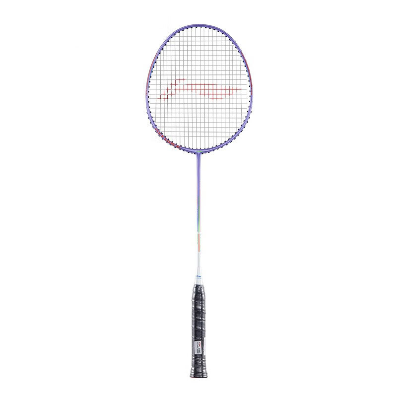 Li Ning Thunder 08 Badminton Rackets Control Type All around Defense Entry level 675mm Unisex 2U/G5 Zircon Purple