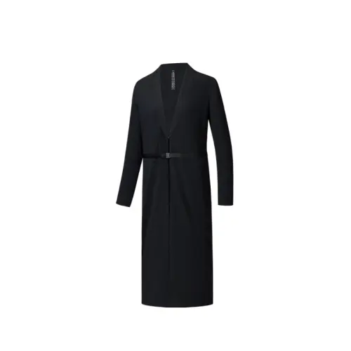 ANTA Trench Coats Women's Black Suit Collar Moderate