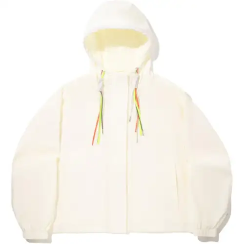 Li Ning Trench Coats Women's Ecru Hooded Moderate