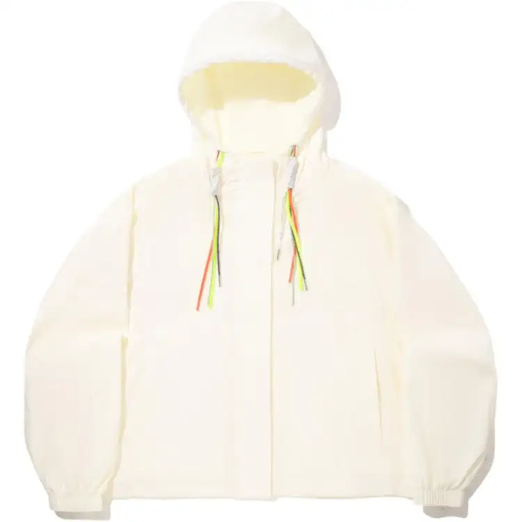 Li Ning Trench Coats Women's Ecru Hooded Moderate