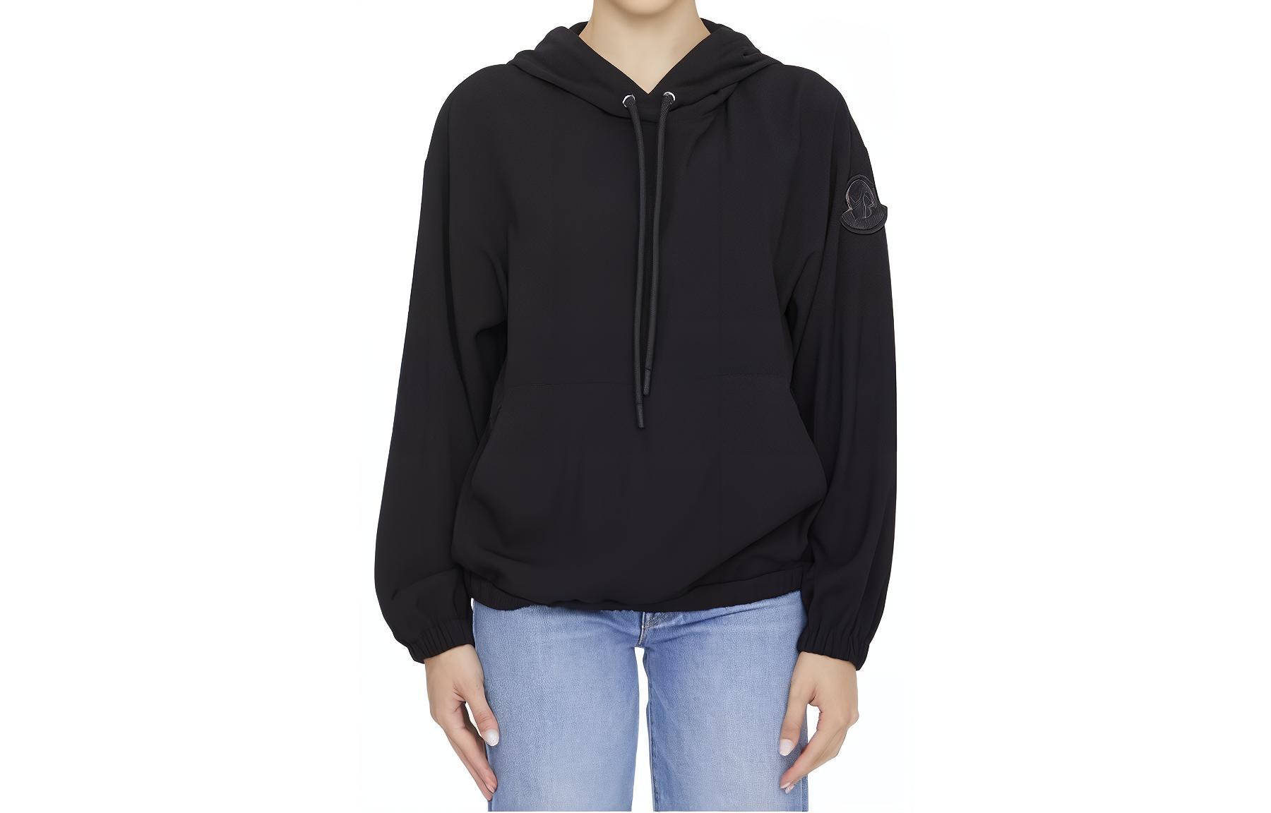 Женское худи Moncler (черное)