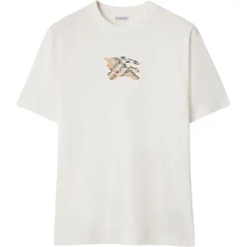 Burberry Ekd Check Crewneck T-Shirt