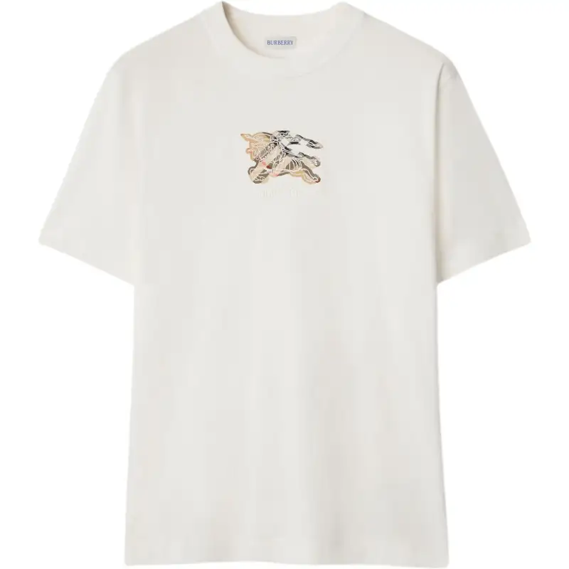 Burberry Ekd Check Crewneck T-Shirt