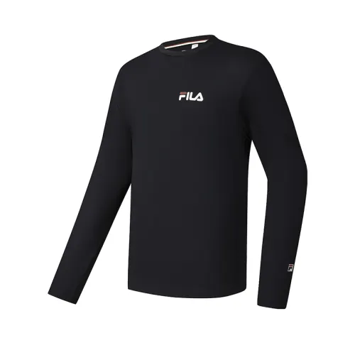 FILA Tennis T Shirts Men's RD Royal Blue Crew Neck Moderate Straight Fit
