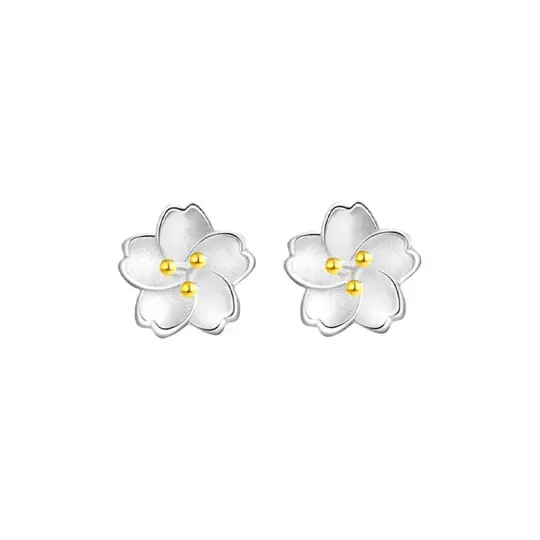 ZSY 925 Sterling Silver Stud Earrings Women's Box