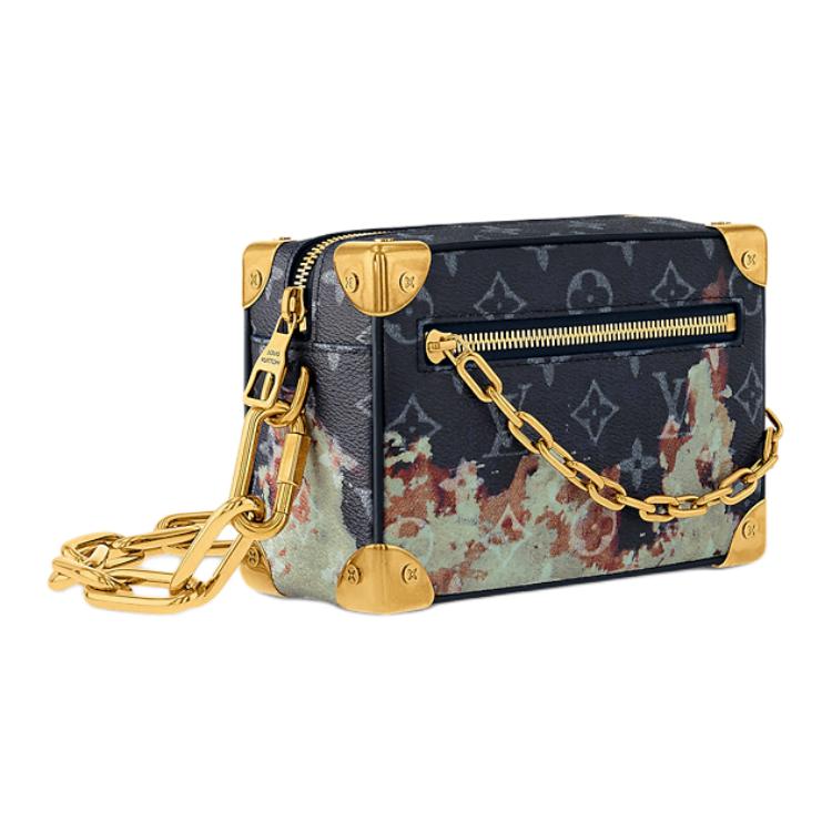 Мужская сумка Louis Vuitton Soft Trunk (темно-синяя) — фото 2