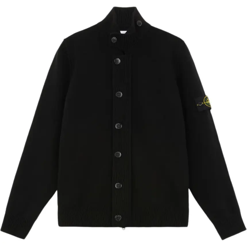 Stone Island high-neck buttoned cardigan