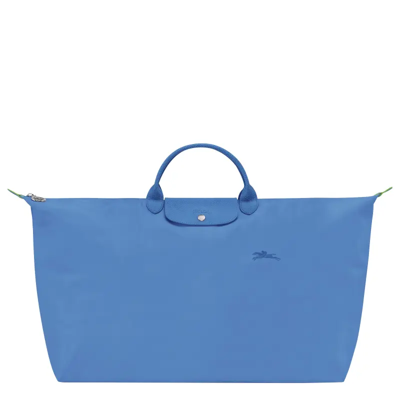 LONGCHAMP Le Pliage Green Recycled Polyamide Canvas Handbag Travel Bag Women's Blue