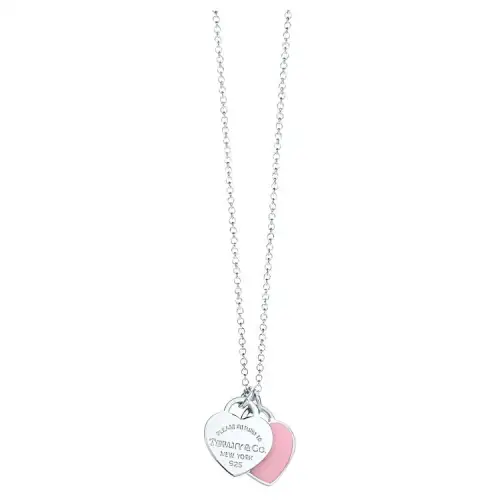 TIFFANY & CO. Return To Tiffany Collection 925 Sterling Silver Enamel Necklaces Women's Silver
