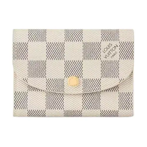 LOUIS VUITTON CHRISTOPHER Cow Leather Wallet Women's White