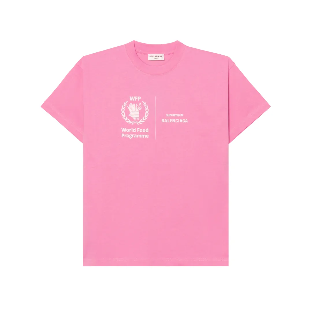Balenciaga Wpf T Shirt 'Pink/White'