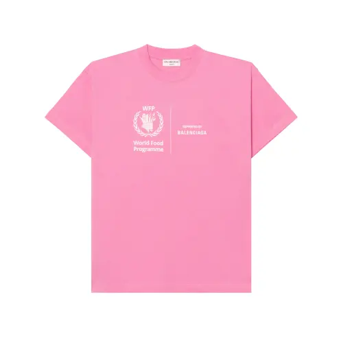 Balenciaga Wpf T Shirt 'Pink/White'